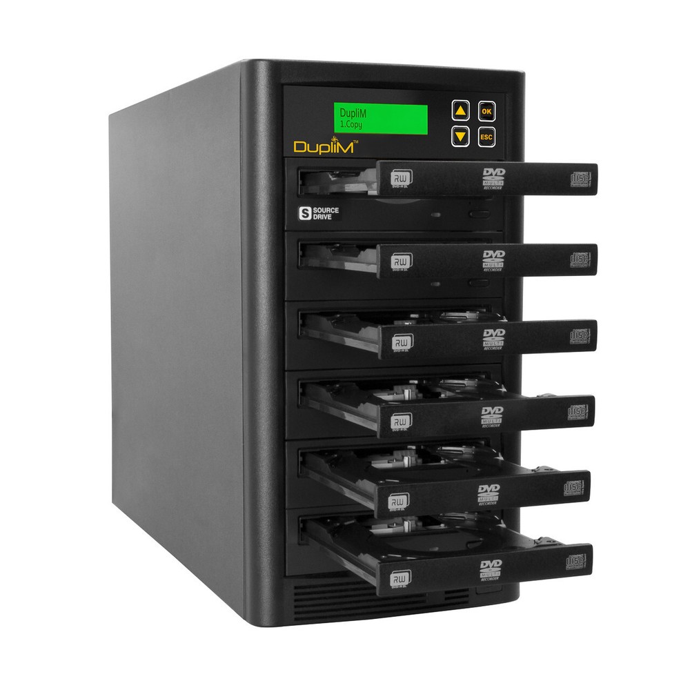 DupliM 1:5 DVD CD Duplicator Stand-Alone Copy Tower Cloner