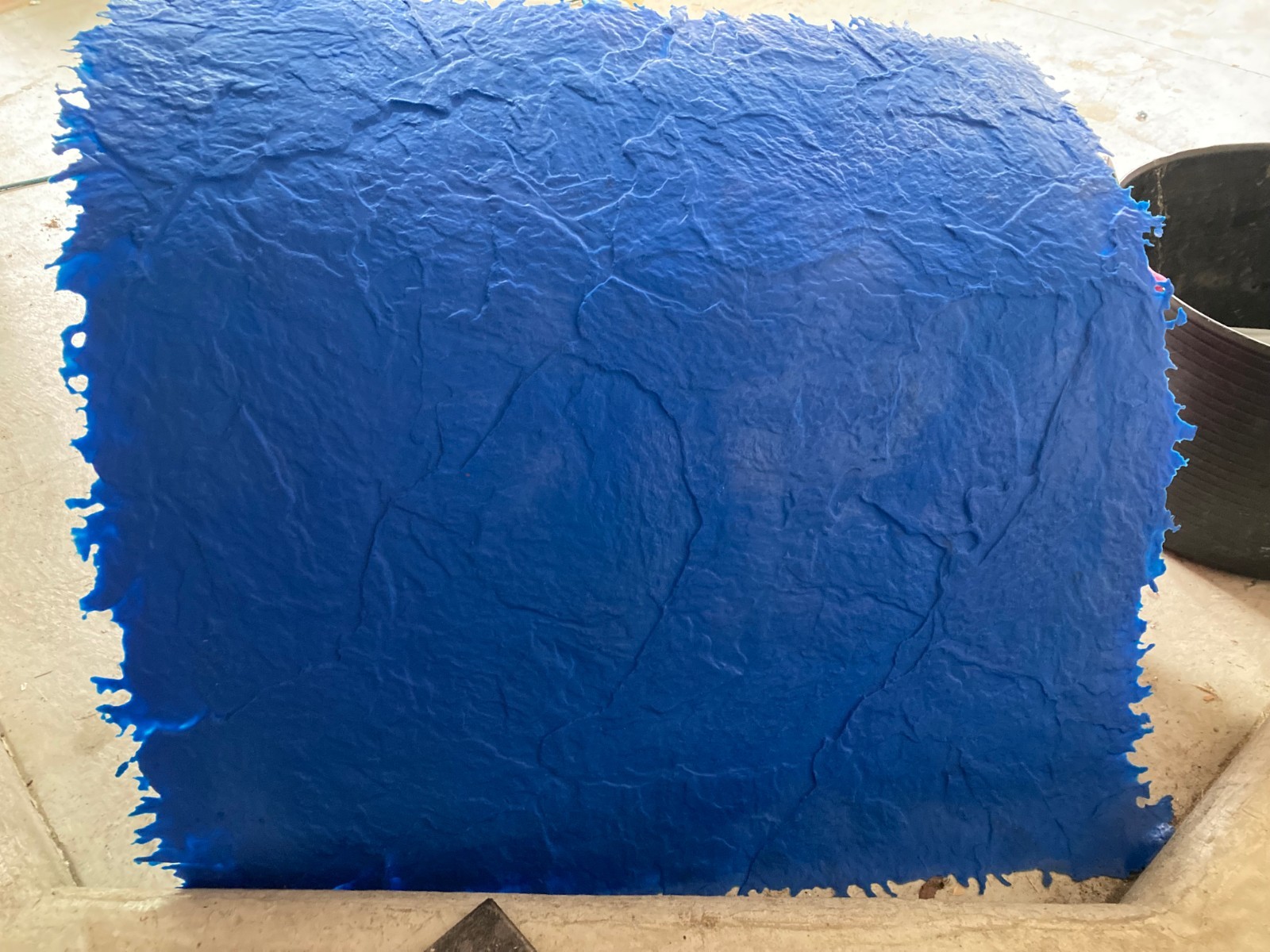 Decorative Concrete Stamp Skin-Mat, 36"x36", Slate w/Handles