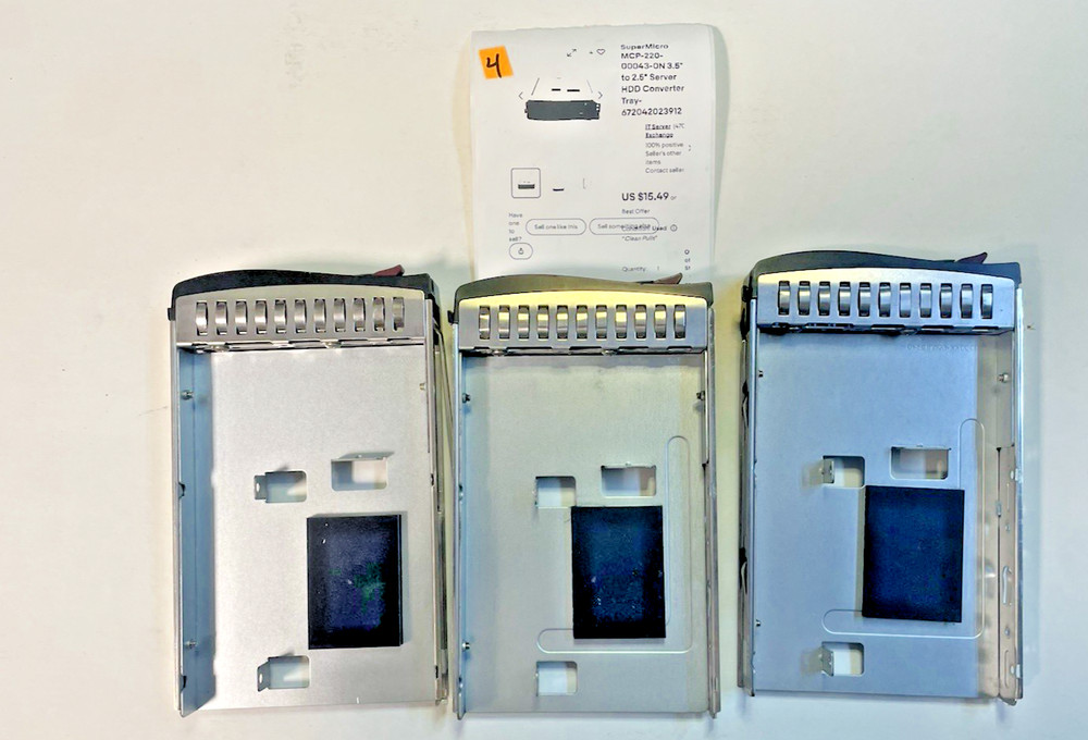 MISC SERVER HD TRAYS MIXED LOT