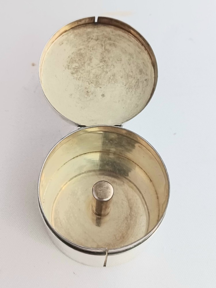 Large Sterling Stamp Box- Mono'd