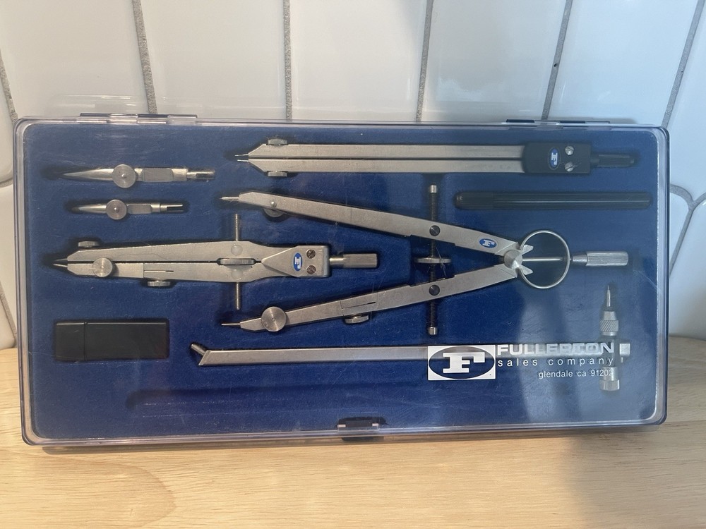 Fullerton Drafting Tool Set, Complete Set Includes Case for Drawing and Design