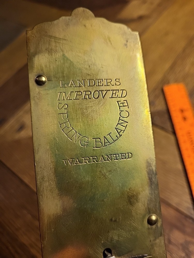 VINTAGE LANDERS IMPROVED BALANCE SPRING SCALE 50 LB CAPACITY