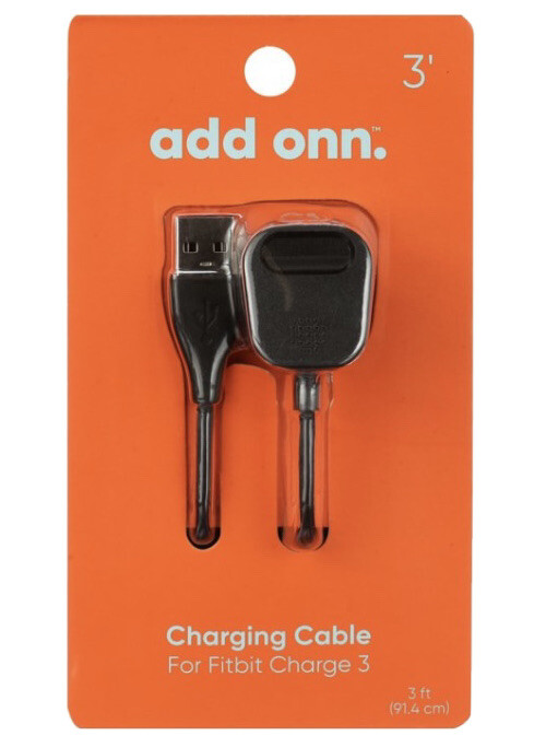 ONN 3ft Charging Cable for Fitbit Charge 3 New!!!