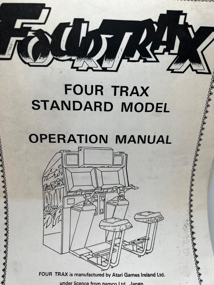 ATARI: Arcade game Manuals Collection from distributors library YOUR CHOICE