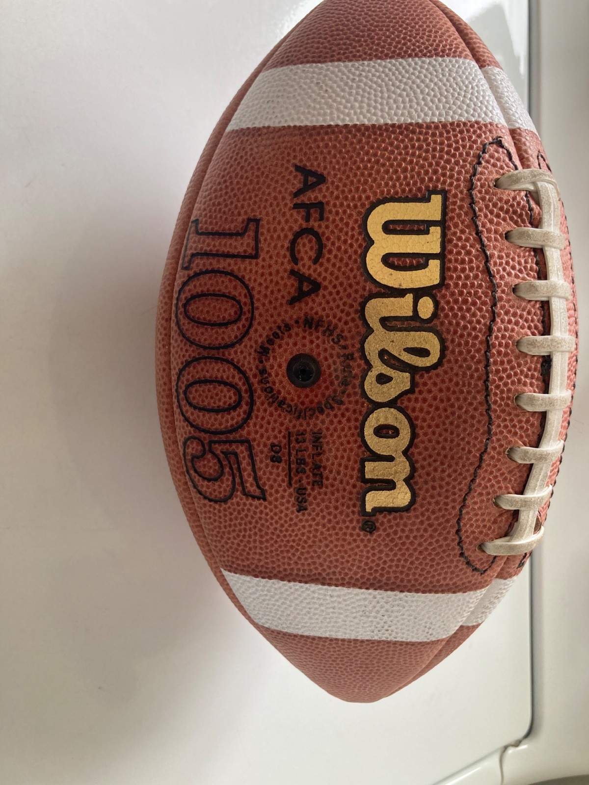 Wilson NCAA 1005 Authentic Full Size NFHS / NCAA Leather Football