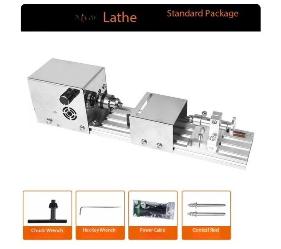 Multi-Functional Home-Use Mini Bead-Making Handcraft Tutorial Mini Lathe