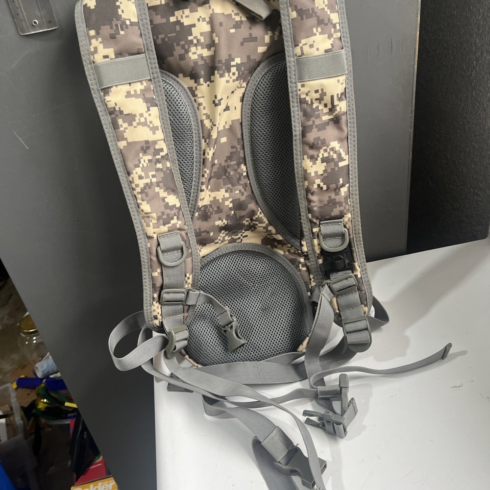 Desert Camo Tactical Molle Hydration Backpack NO BLADDER