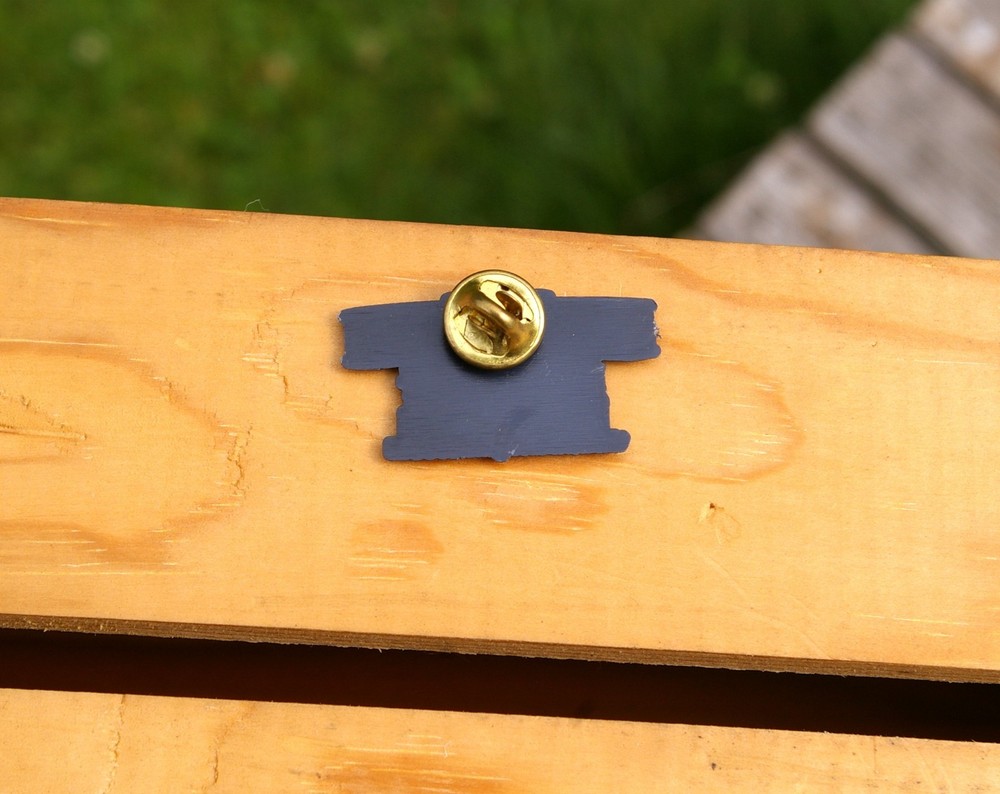 First Flight Centennial 1903-2003 Plastic Biplane Lapel Pin Pinback