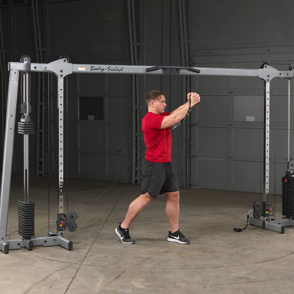 Body Solid Deluxe Cable Crossover GDCC250 Selectorized Home Gym Exercise Station