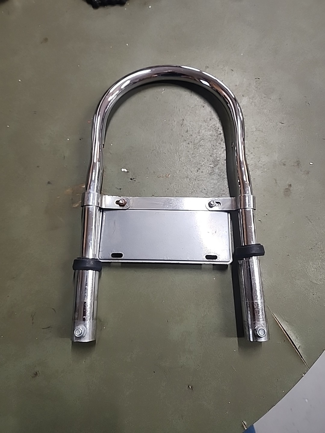 SCHWINN LIL STINGRAY TRICYCLE CHROME REAR SISSY BAR WITH PLATE NICE CHEAP L$$K