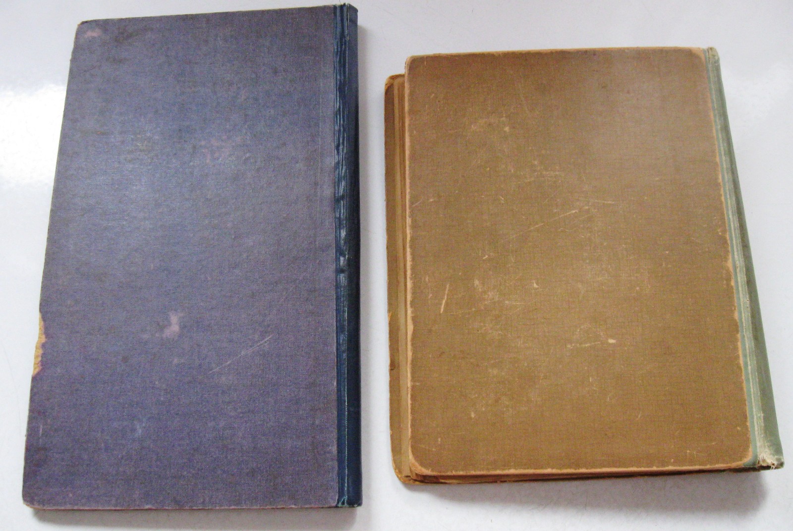 2 EMPTY ANTIQUE POSTCARD ALBUMS