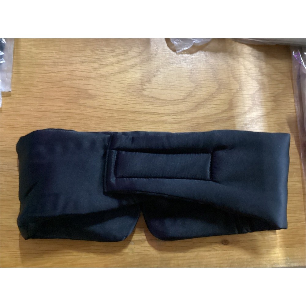 Icoobreeze Silk Sleeping Mask With Strap Black