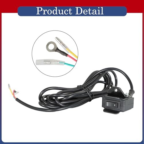 12V Winch Rocker Thumb Switch and Mounting Kit Replacement for 3000 2500