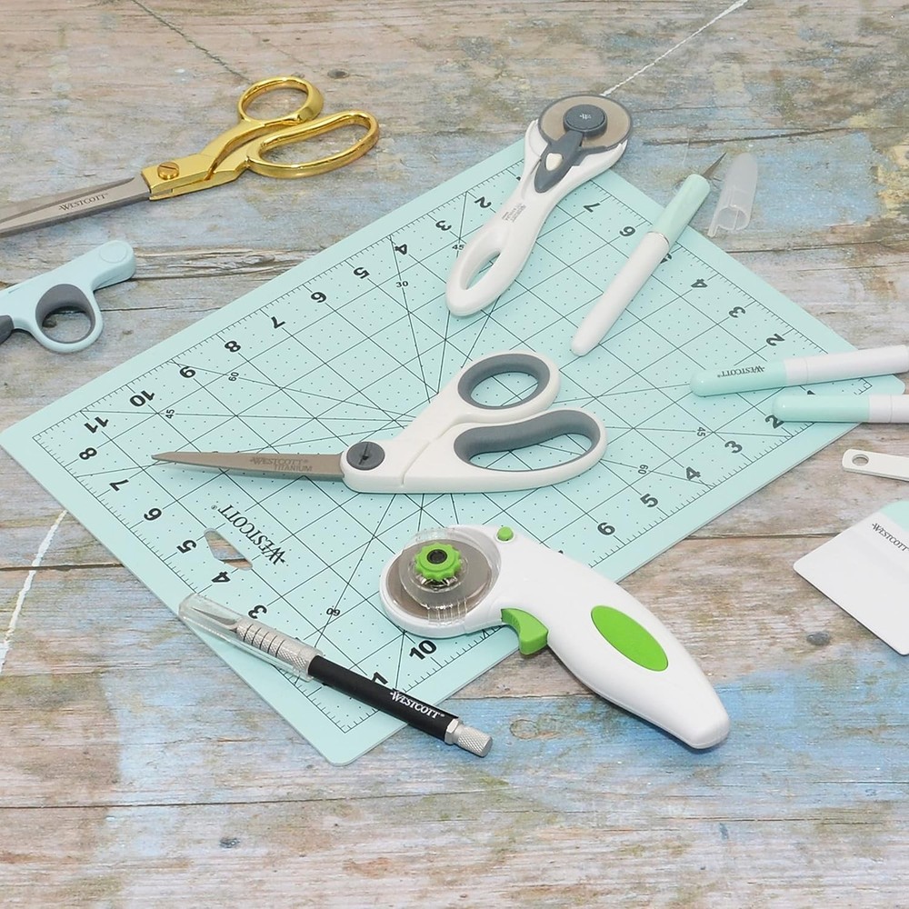 5-Inch Micro-Tip Fabric Scissors with Titanium-Bonded Blades - Craft Scissors...
