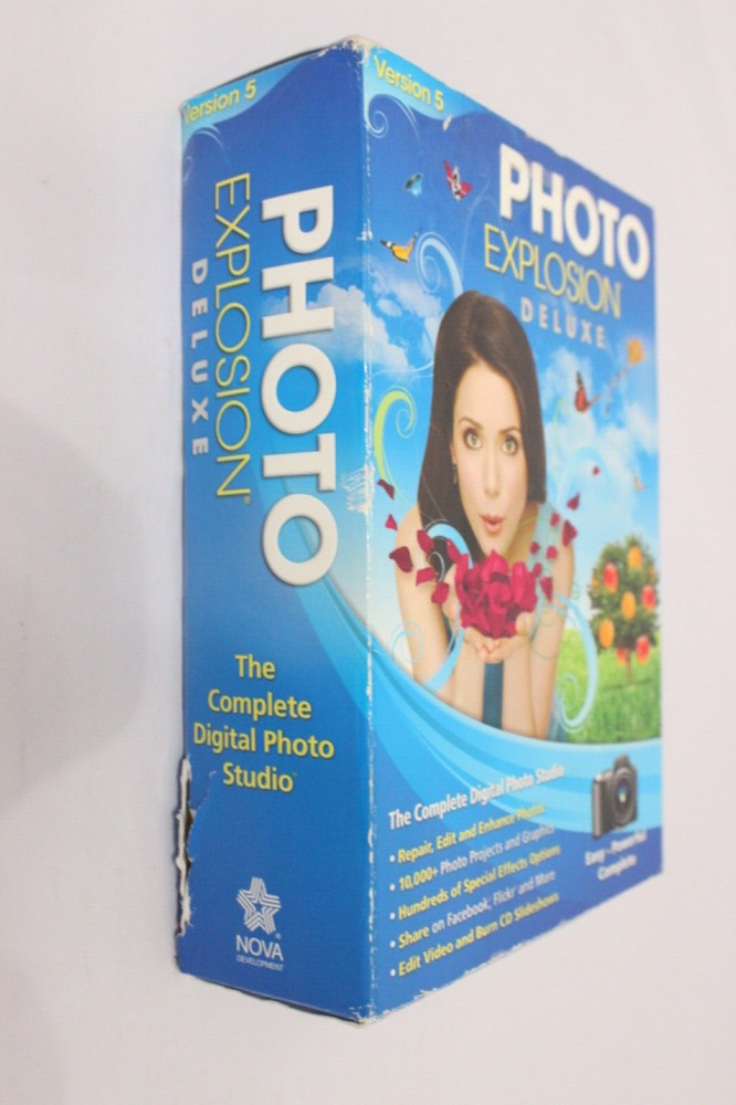 Photo Explosion Deluxe Version 5 for PC Windows - Open Box