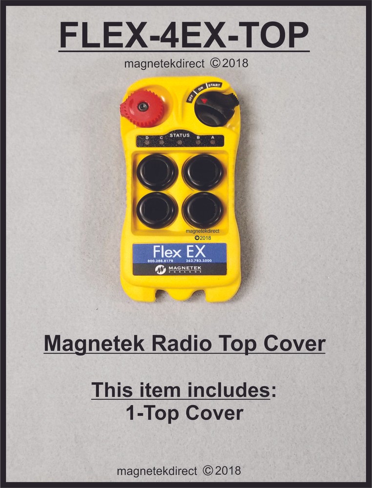 FLEX-4EX-TOP Front-Enclosure for Transmitter Magnetek remote control case