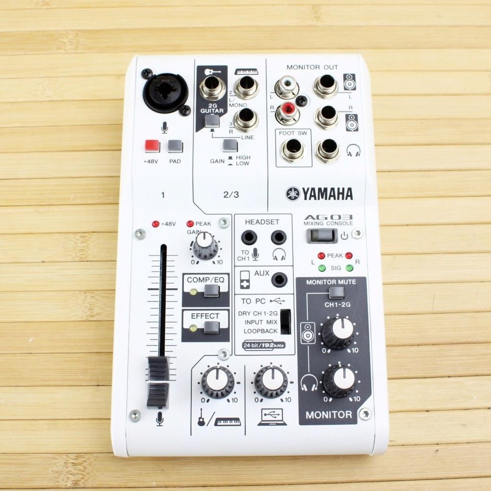 Yamaha AG03 3 Channel Mixer USB Audio Interface
