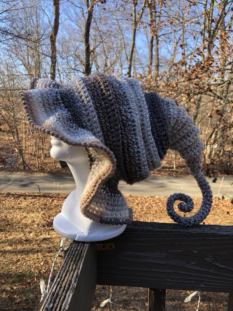 Twisted Witch Hat - Crochet Handmade