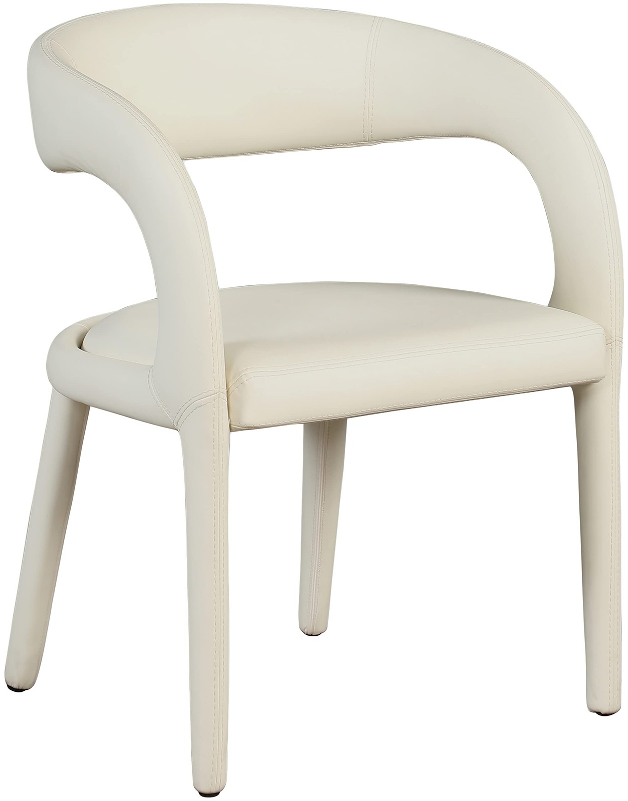 Meridian Furniture 987Cream-C Sylvester Collection Modern | Contemporary Vegan-m