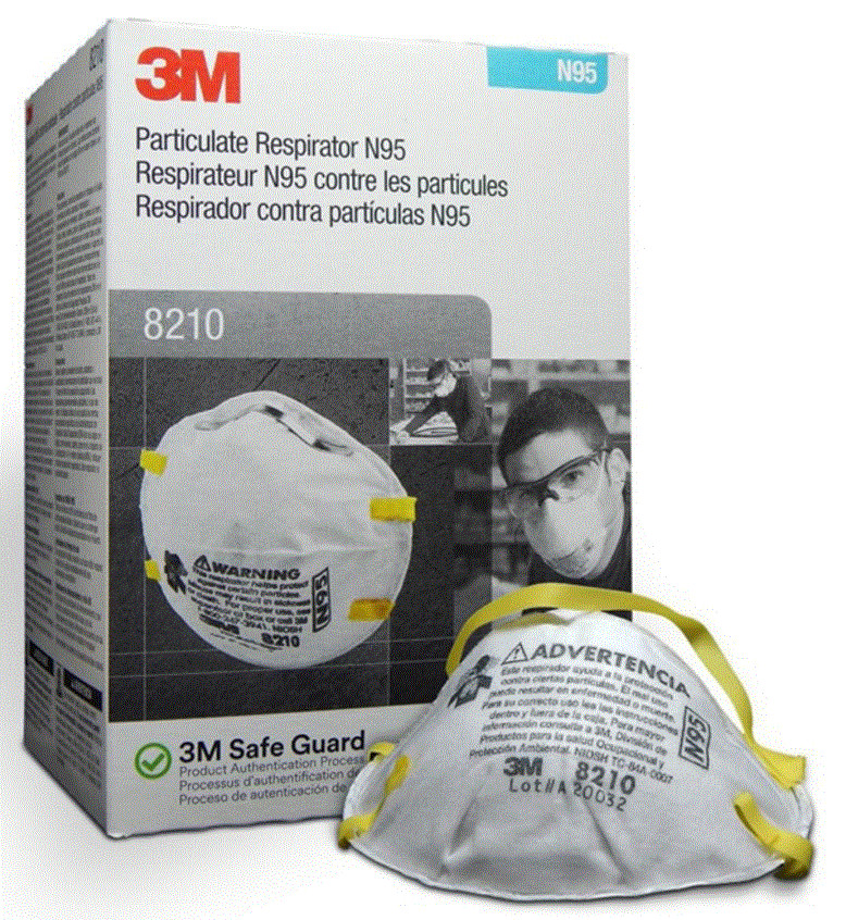 Expired 3M 8210  N95  Particulate Respirator Face Mask  20pcs  exp 10/2025