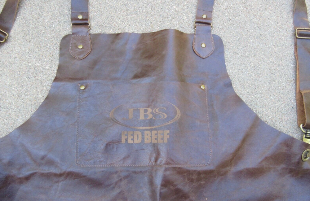 JBS FED BEEF Brown Leather Apron