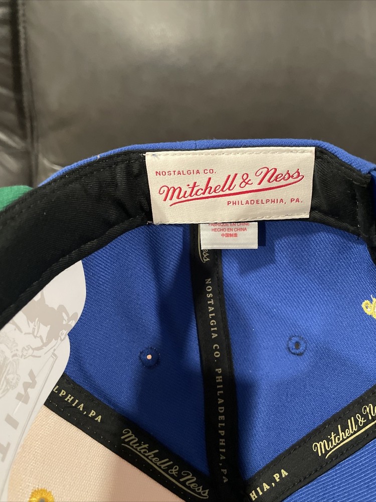 NWT Milwaukee Brewers MLB Snapback Hat LOGO Mitchell & Ness Baseball Throwback