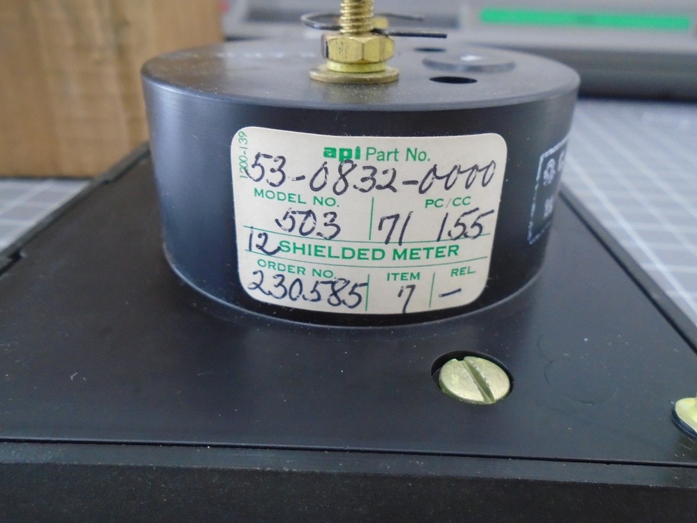 NEW API Instruments 53-0832-0000 Model 503 50 Microamperes DC Panel Meter