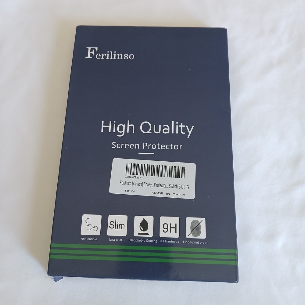 2 Ferilinso 4-Pack each Screen Protector for NINTENDO Switch 2 (2025)