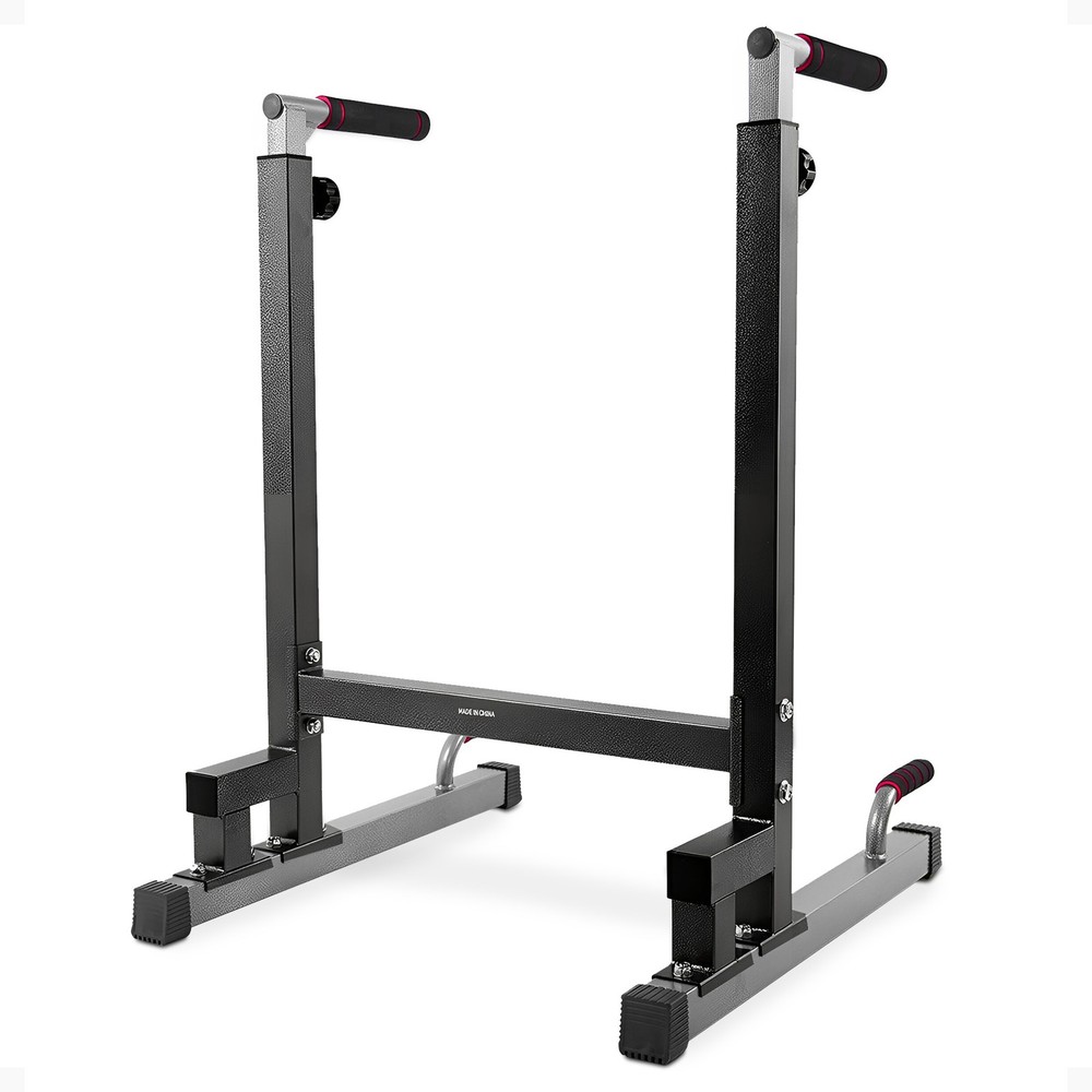 BalanceFrom Multi-Function Home Gym Exercise Dip Stand, 500lb Capacity, Black