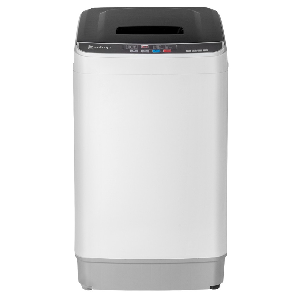 17.6 Lbs Full-Automatic Compact Washing Machine, Top Load Washer with Drain Pump