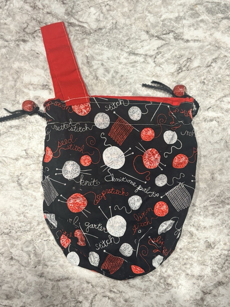 Handmade Project Bag Assortment: 4 Small/1 Large In Fun Designs