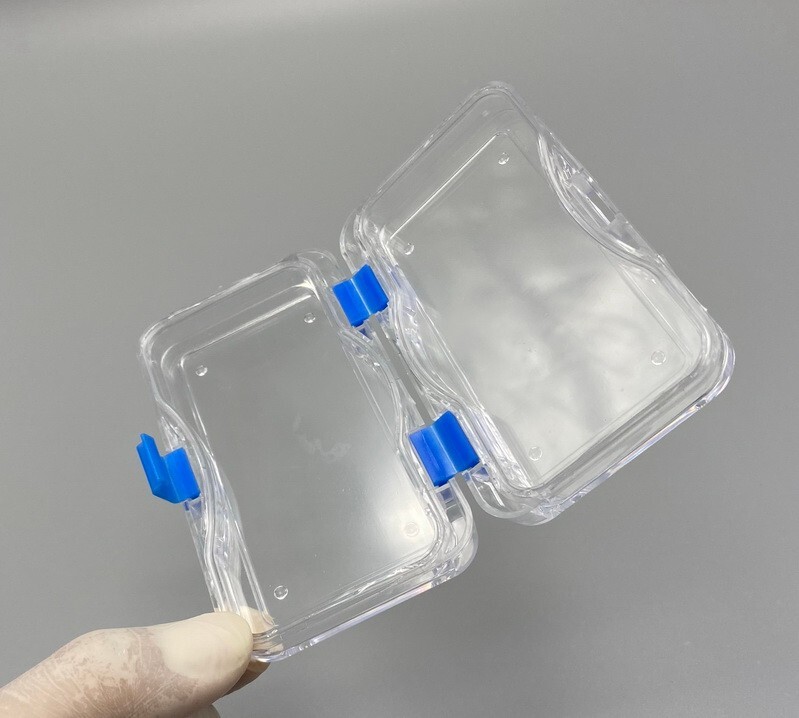 Denture False Teeth Membrane Case Container Hinged Display Box Jewelry Retainer