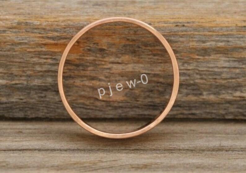 Handmade Ring, Solid Copper Band Pure Copper band Statement Ring Wedding Gift P3