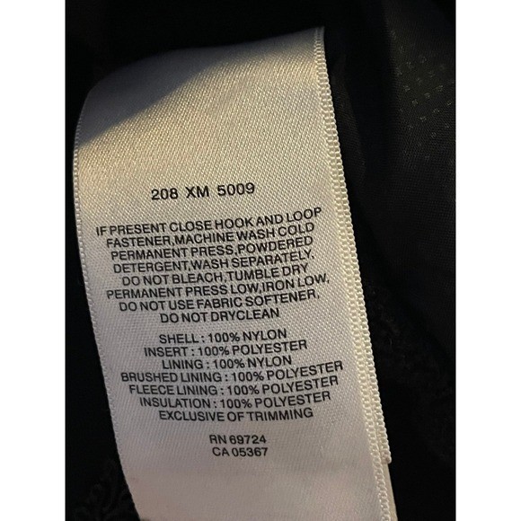Columbia S Black/White/Grey Full Zip/Button Down Hooded Jacket