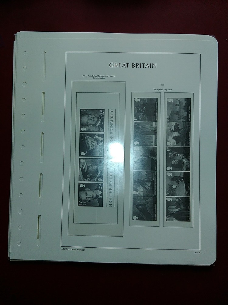 LIGHTHOUSE Commemorative Hingeless album pages Great Britain 2021 Used R2021