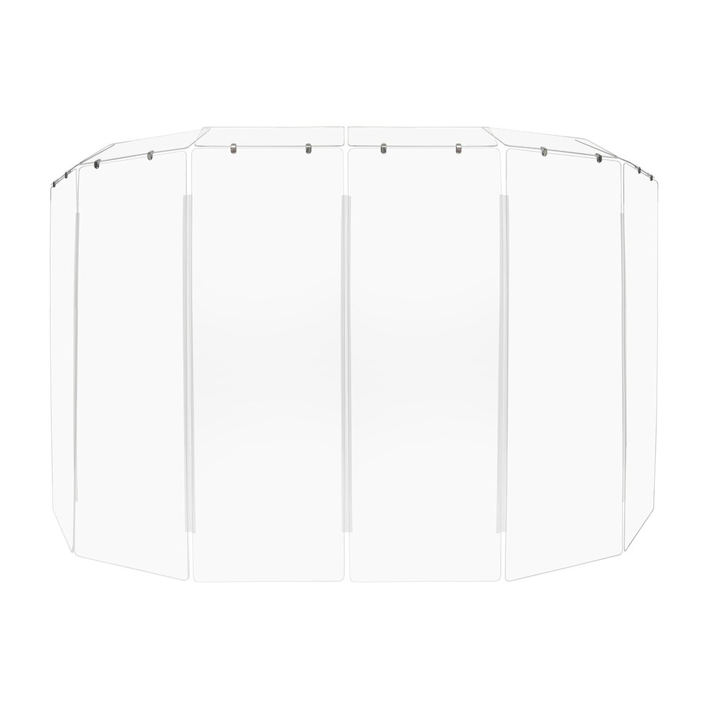 Drum Shield DS7D L 6 Section Drum Shield Acrylic Drum Panels