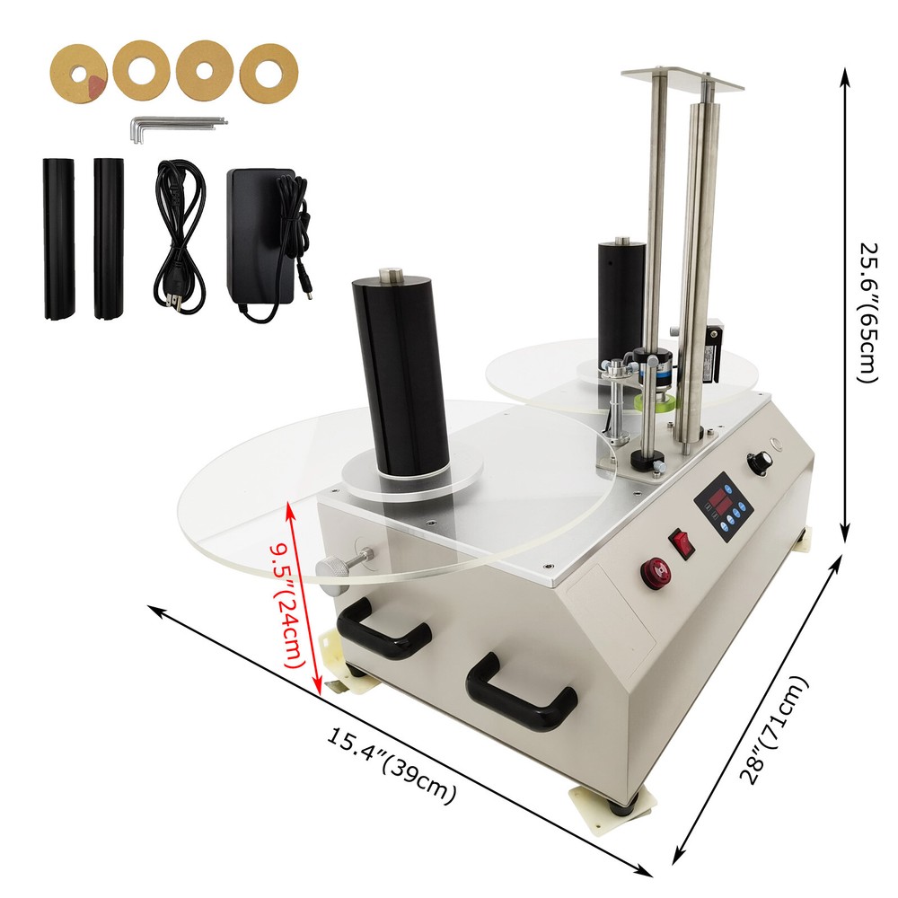 Adjustable Label Rewinder Machine Auto Counter 350 110V for PVC Label Processing