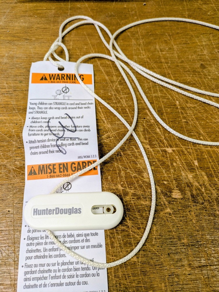 Hunter Douglass Pull Cords With Wall Mounts