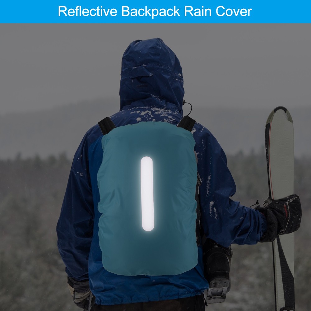 75-85L Waterproof Backpack Rain Cover with Vertical Strap XXL Light Blue