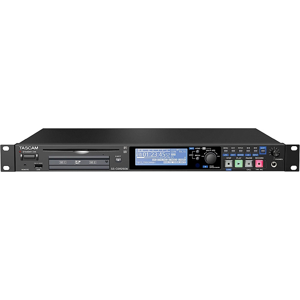 TASCAM SS-CDR250N Solid State Recorder With Dual SD and CDR