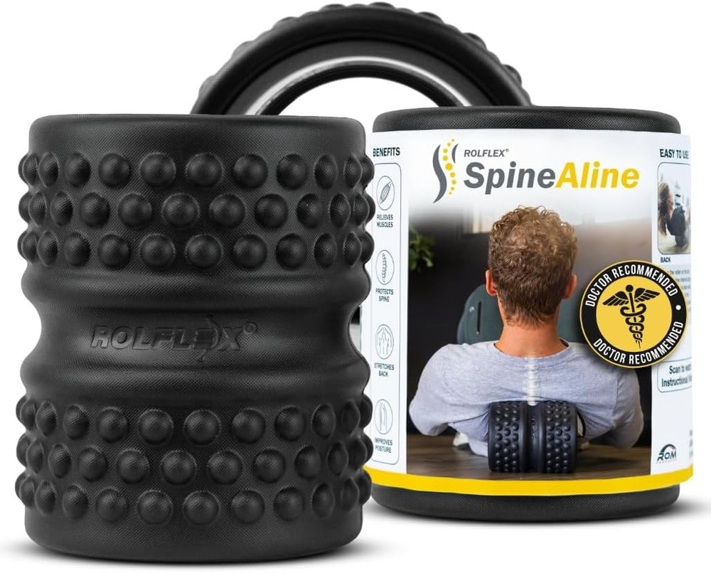 Rolflex SpineAline Back Roller – Muscle Rollers Deep Tissue Spine Alignment To