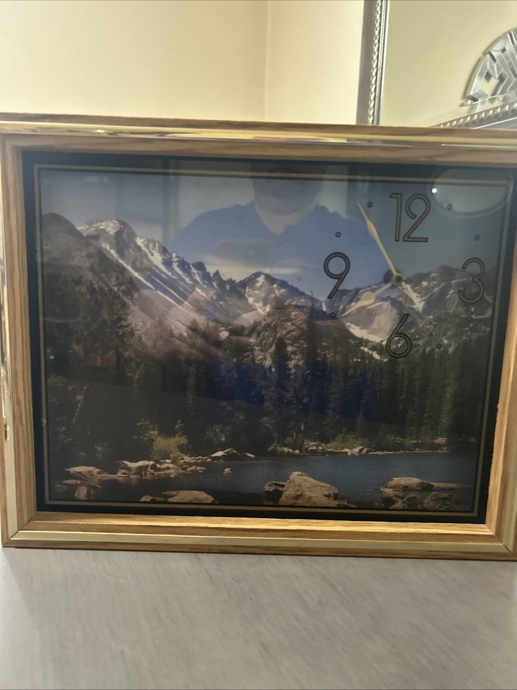 Rocky Mountains Picture Wall Clock