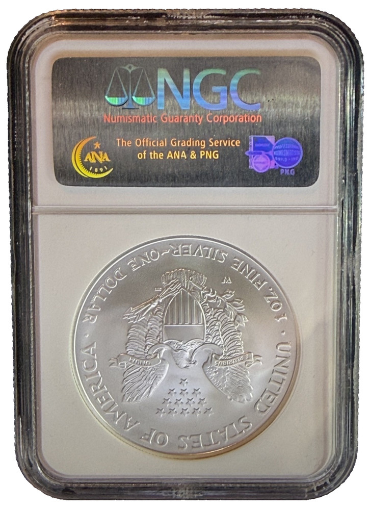 2006-W $1 Silver Eagle NGC MS69 Eagle 20th Anniversary Silver Dollar Set