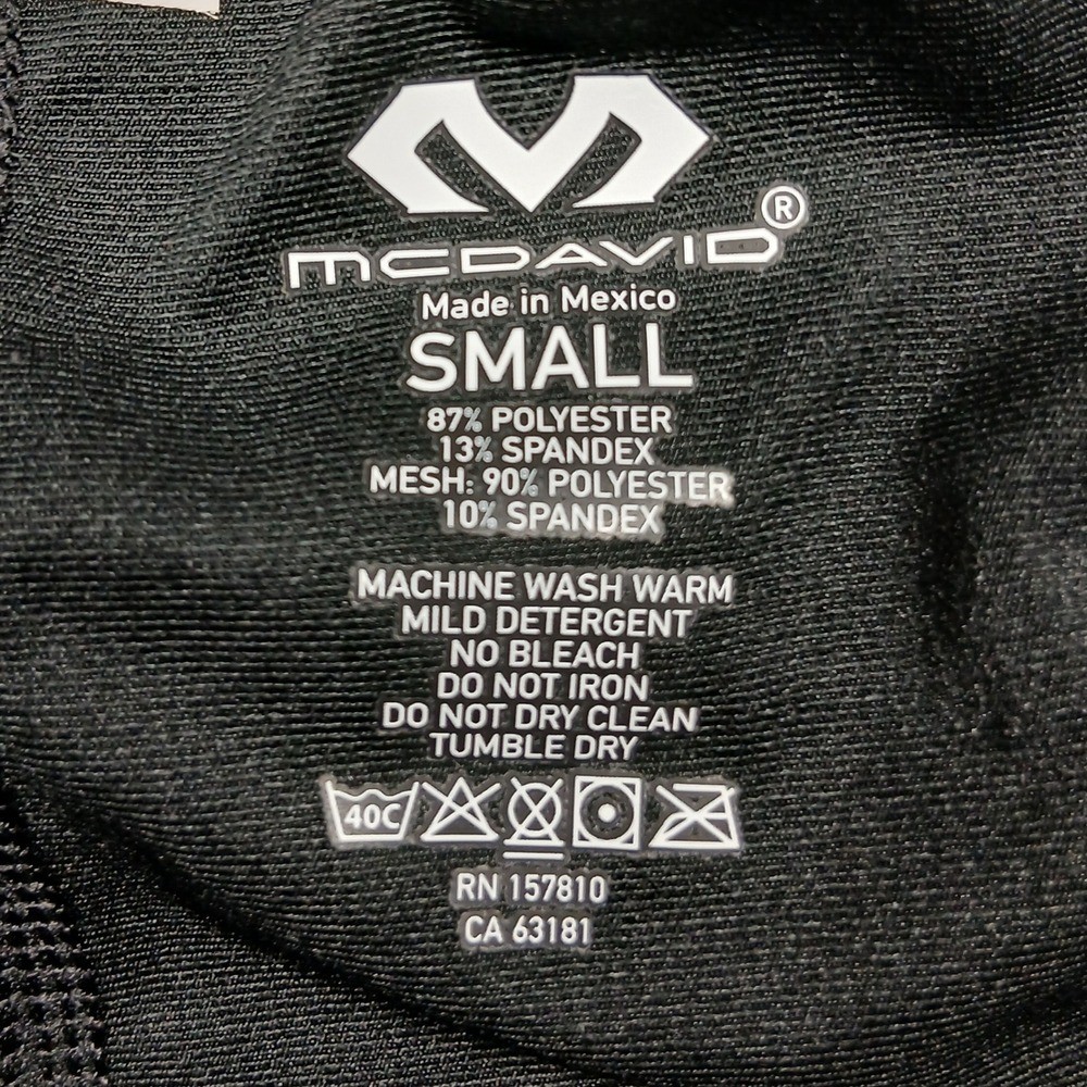 McDavid HEX Padded Compression Pants Small Black Basketball/Football Gear