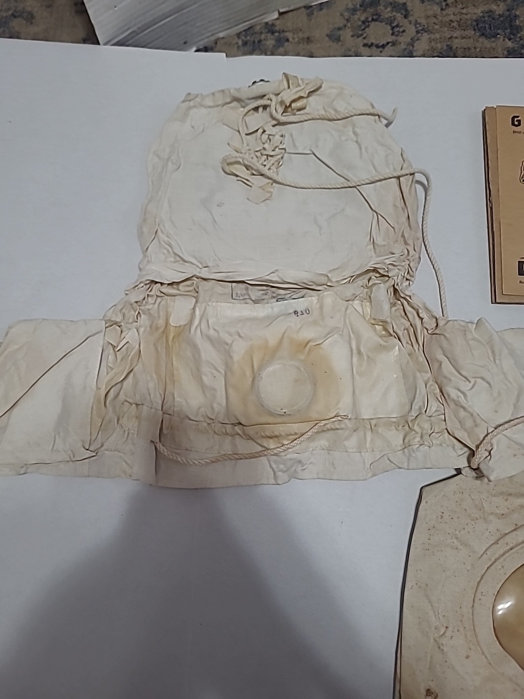 (2) RARE German Child Gas Jacket WWII NOT COMPLETE