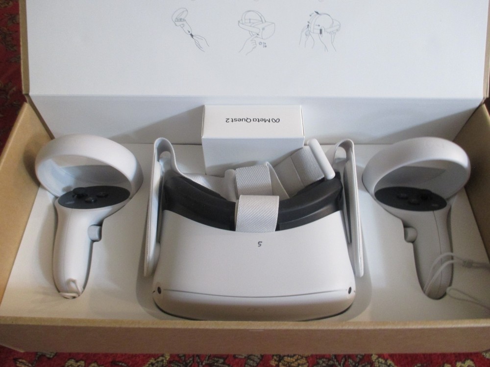 Meta Quest 2 128GB Open Box Great Condition VR Headset/Controls - Untested