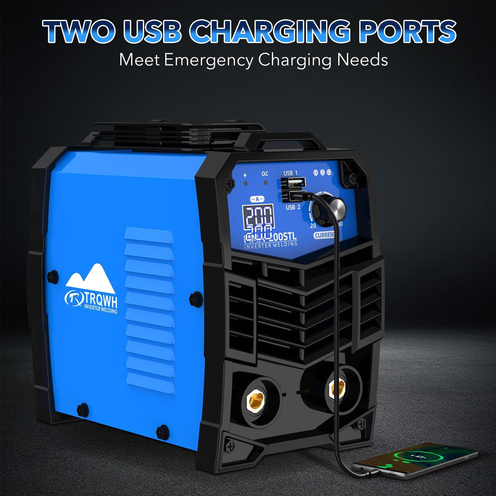 200A Stick Welder, 110V Portable ARC Welding Machine with Digital Display & IGBT