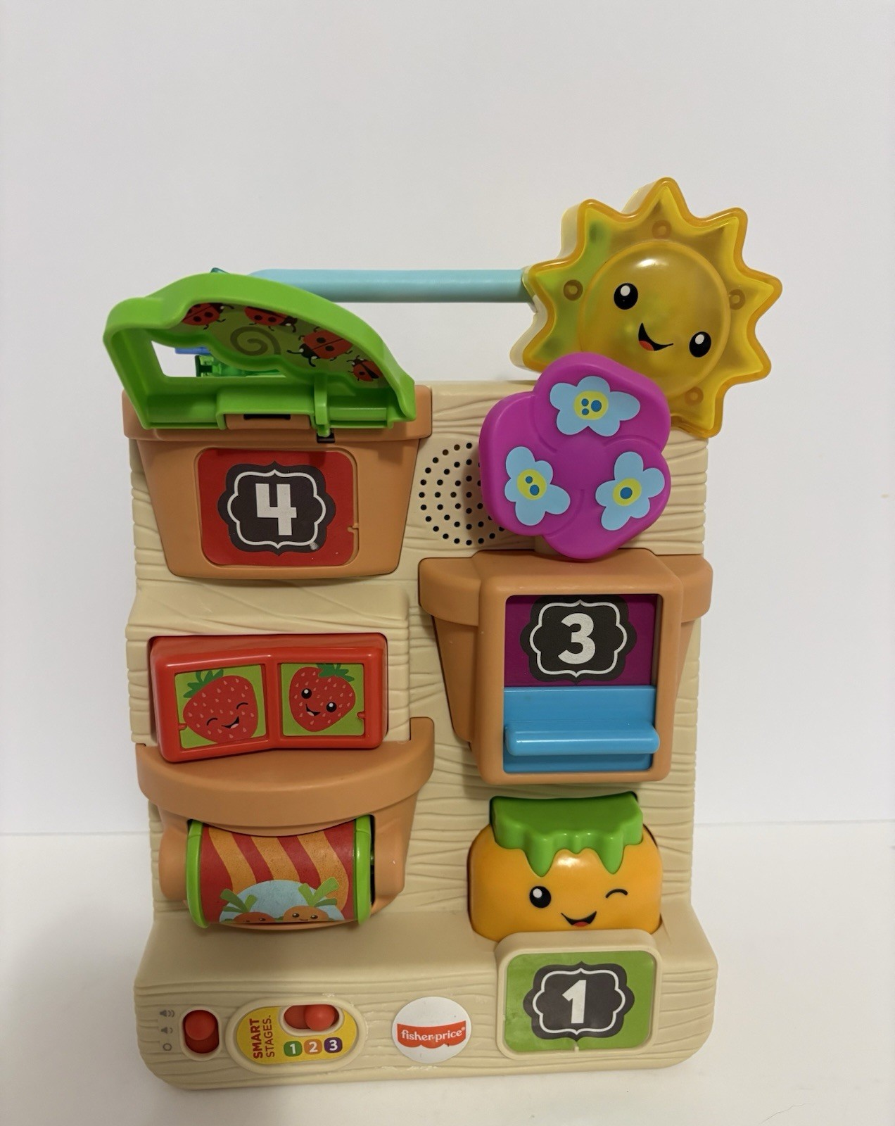 Mattel Fisher Price Peek & Play Laugh & Learn Busy Garden Smart Stages Toy