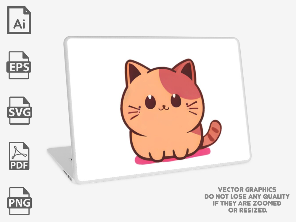 Cute Cat Vector Pack | Cat vector | Cat svg | Cute svg | Cute Cat design |