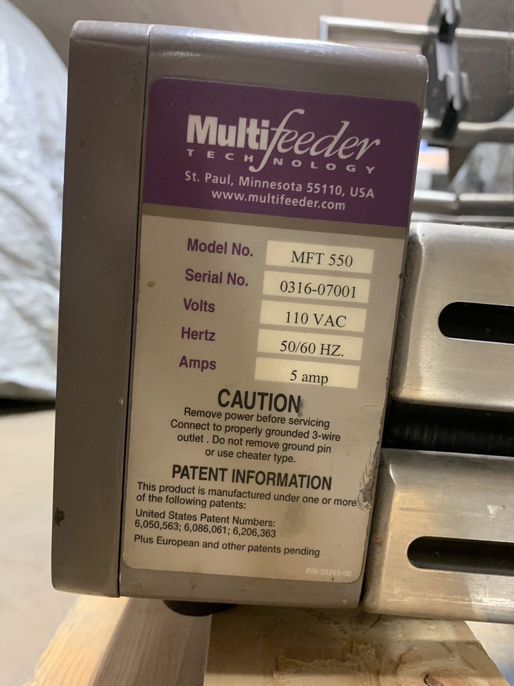 MultiFeeder Technologies # MFT 550 IP Friction Sheet Feeder Reconditioned Tested